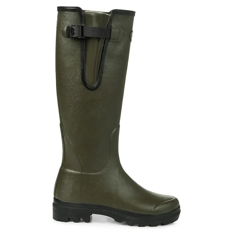 Le Chameau Ladies Vierzon Jersey Lined Wellingtons Vert Chameau-4